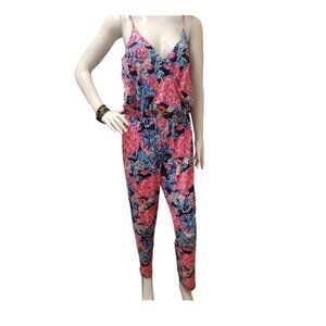 Lilly Pulitzer Dante Jumpsuit High Tide Navy Turtle Amazement Tropical Size Sm